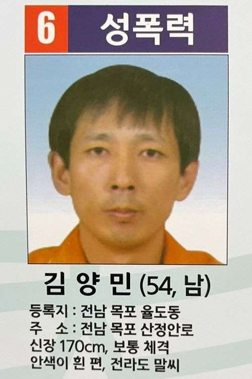 Wanted poster for Kim Yang-min. (National Police Agency)