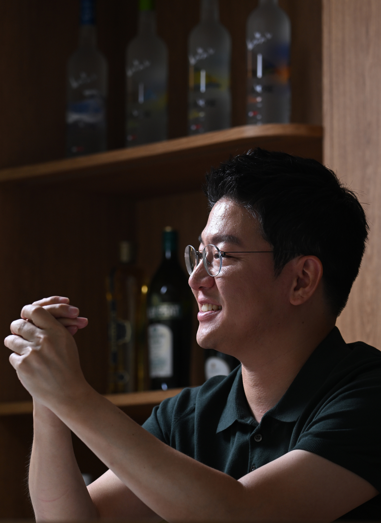 Bacardi Korea Country Manager Nick Ahn shares his thoughts on the rising premium whiskey market in Korea, during an interview with The Korea Herald on Friday. (Im Se-jun/ The Korea Herald)