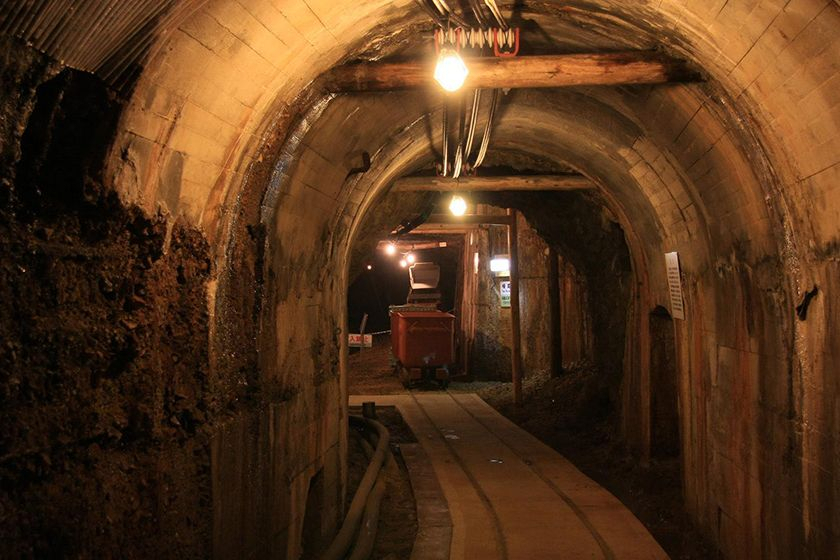 One of Sado Island's gold mines (Niigata Prefecture Tourism Association)