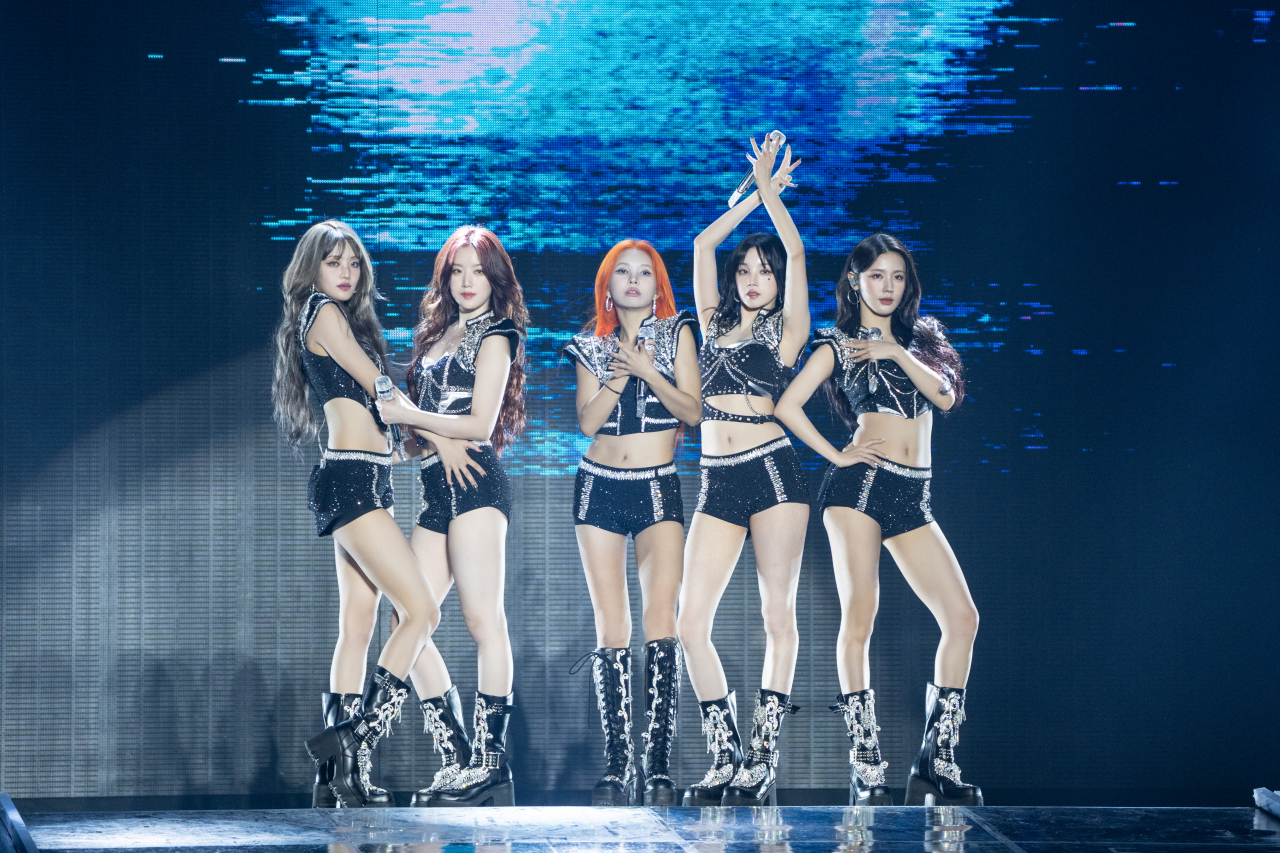 (G)I-dle kicks off 'iDOL' world tour with a 2-day concert at the KSPO Dome in Seoul, Saturday. (Cube Entertainment)