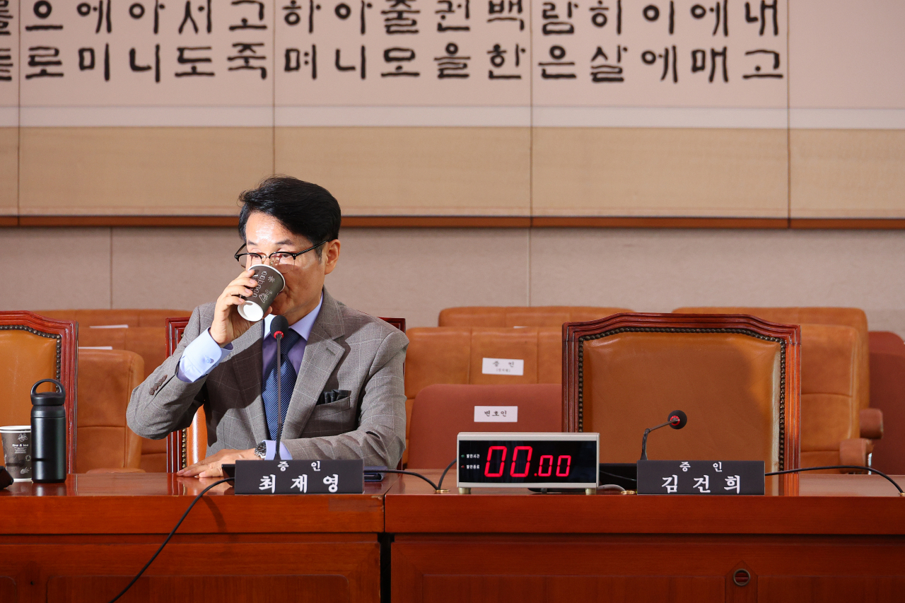 Korean American pastor Choi Jae-young attends a parliamentary hearing held at the National Assembly in Yeouido, western Seoul, on July 26. (Yonhap)