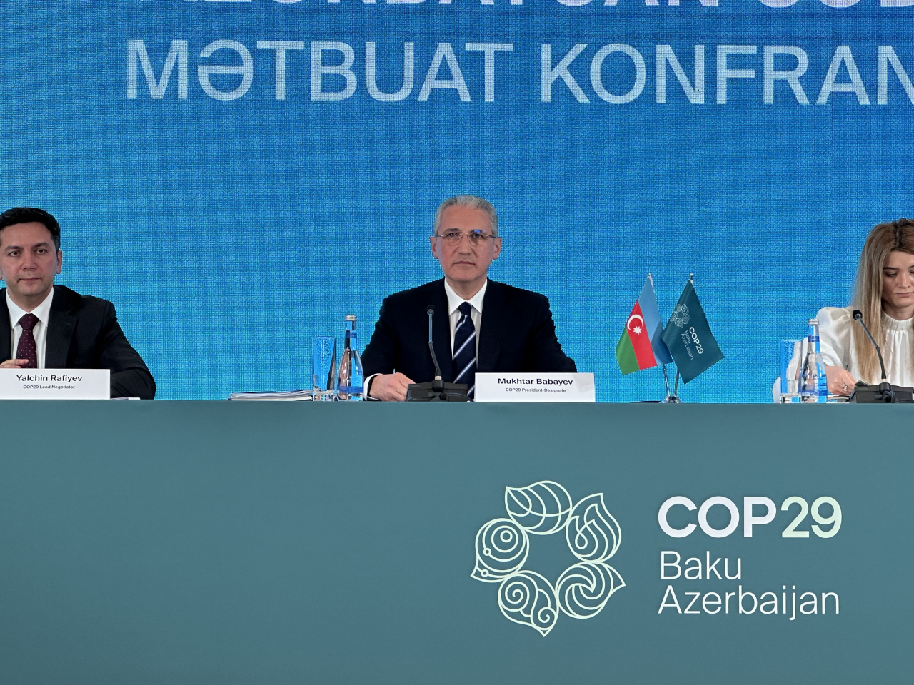 COP29 President Mukhtar Babayev, who also serves as Azerbaijan's minister of ecology and natural resources, speaks at a media forum for COP29 on July 19. (The Korea Herald/Choi Jeong-yoon)