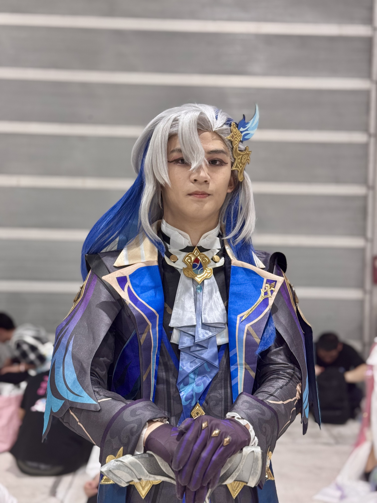 Lee, a college student new to cosplay, is dressed as a character from Genshin Impact -- a subculture game he seldom plays but was introduced to through friends at a subculture gaming event last year. (Moon Joon-hyun/The Korea Herald)