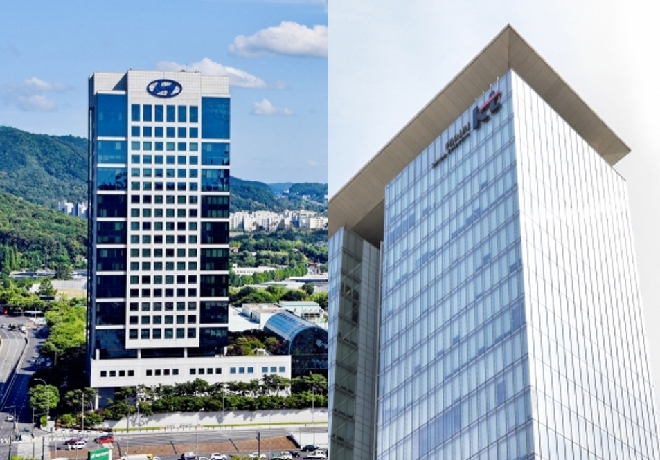 Headquarters of Hyundai Motor Group (left) and KT (provided by each company)