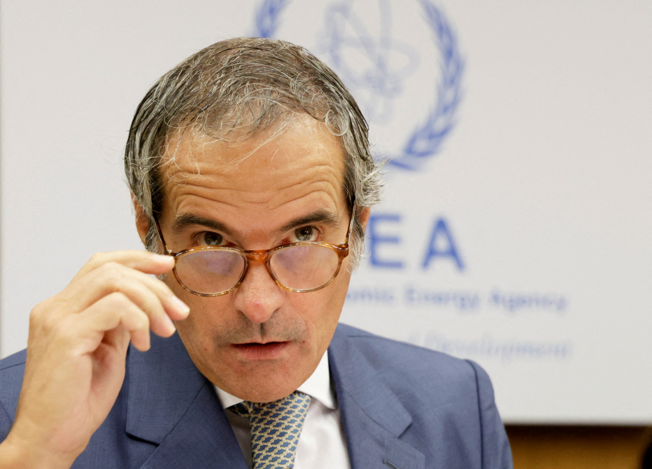 Rafael Grossi, Director General of the International Atomic Energy Agency waits for the start of the Board of Governors meeting in Vienna, Austria, Sept. 9. (Reuters)