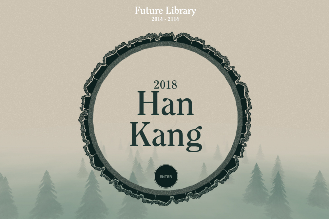 Han Kang's unpublished manuscript will be unsealed in 2114 as part of the Future Library art project. (Future Library)