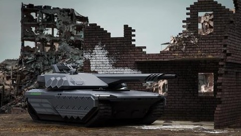 An image provided by Hyundai Rotem Co. of its next-generation hydrogen fuel-based military tank. (Yonhap)