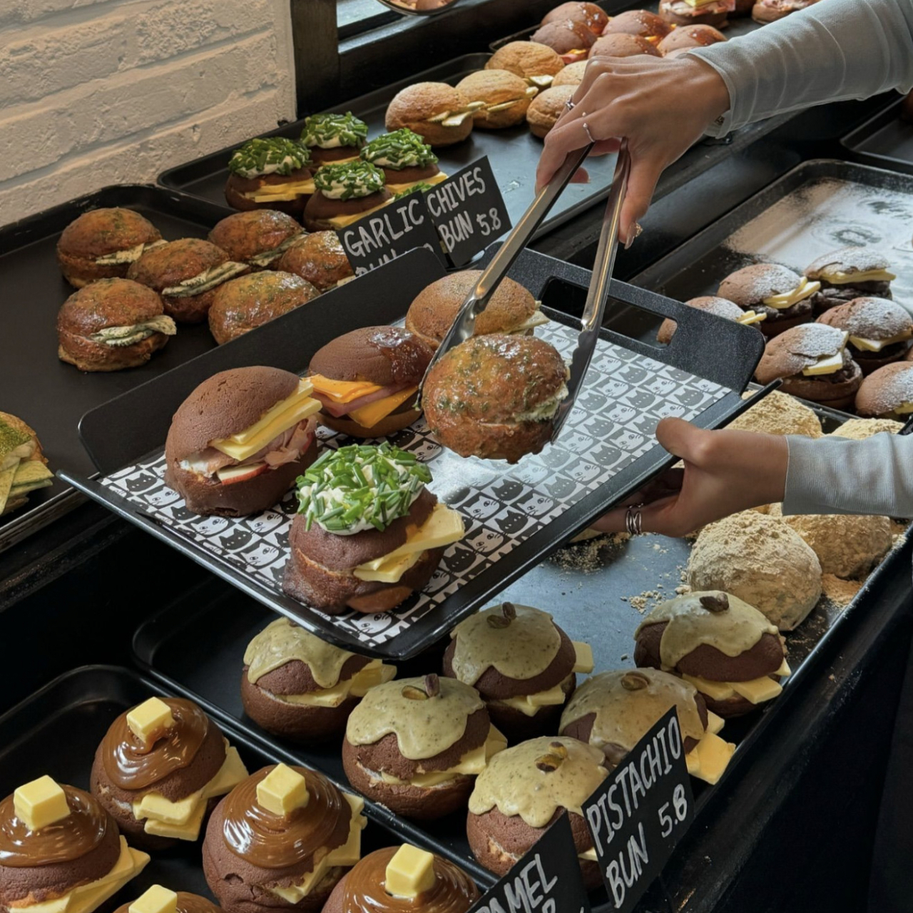 Mocha bun variations at Standard Bun. (Standard Bun)