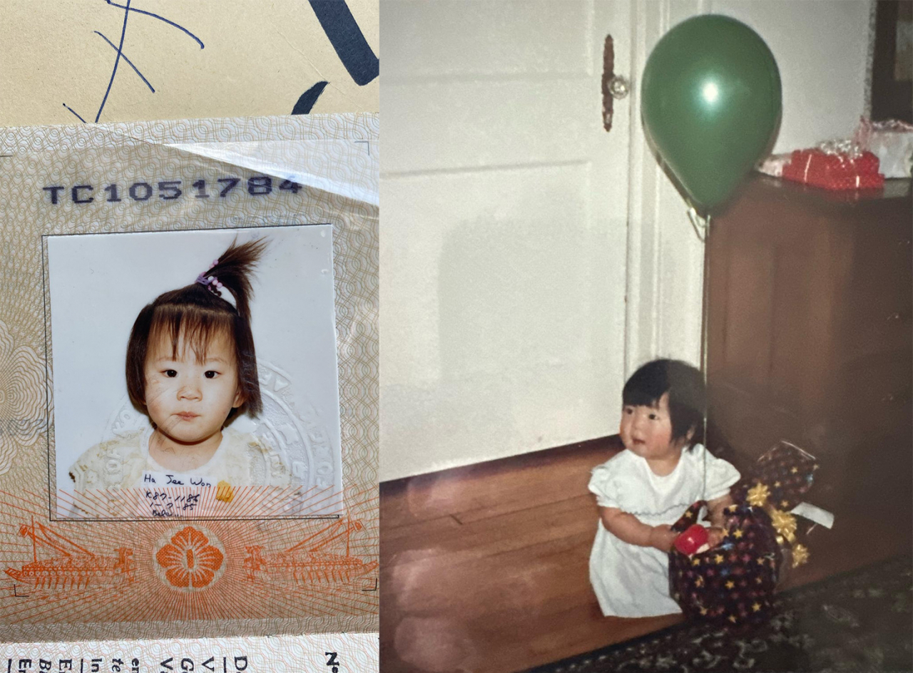 Childhood photos of Jee Won Ha (left) and Darragh Hannan (right). (Courtesy of MyHeritage)