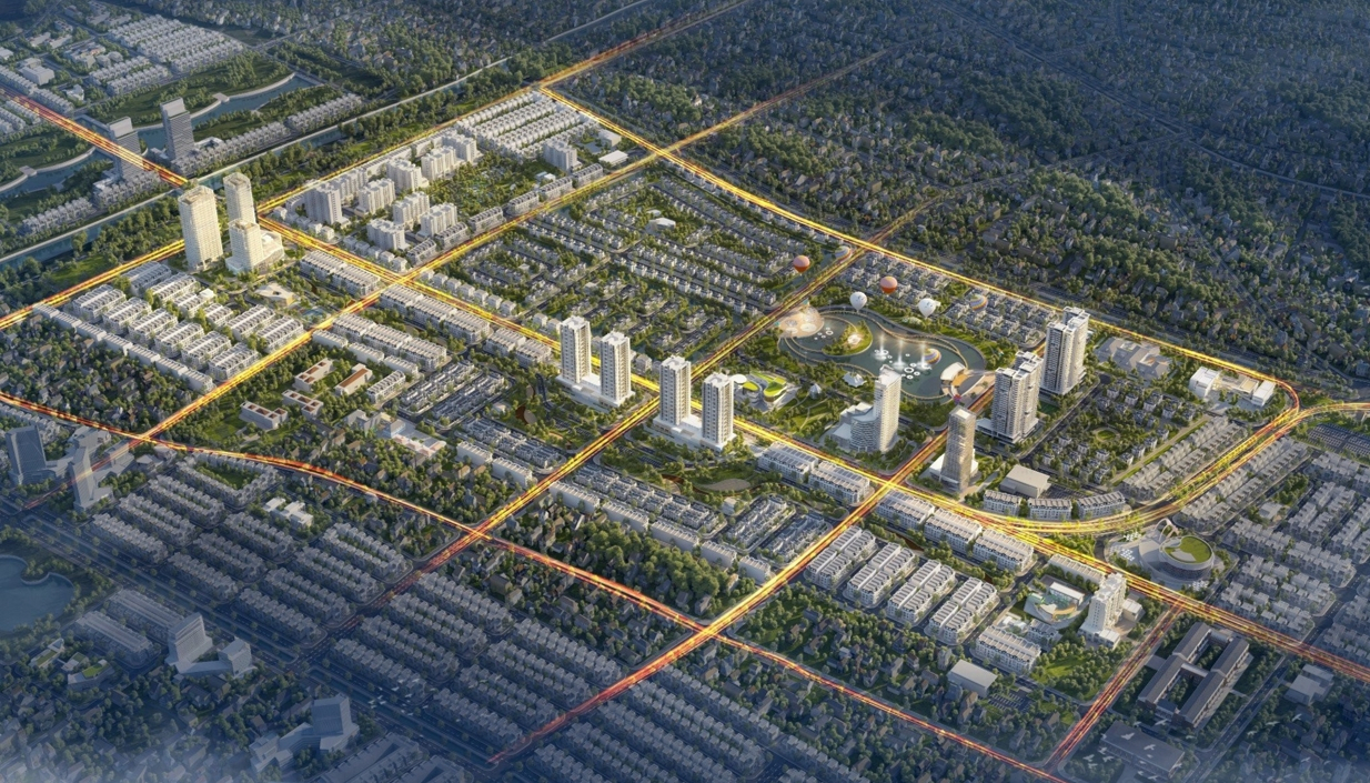 A rendering of Kien Giang urban city, currently under development in Vietnam (Daewoo E&C)