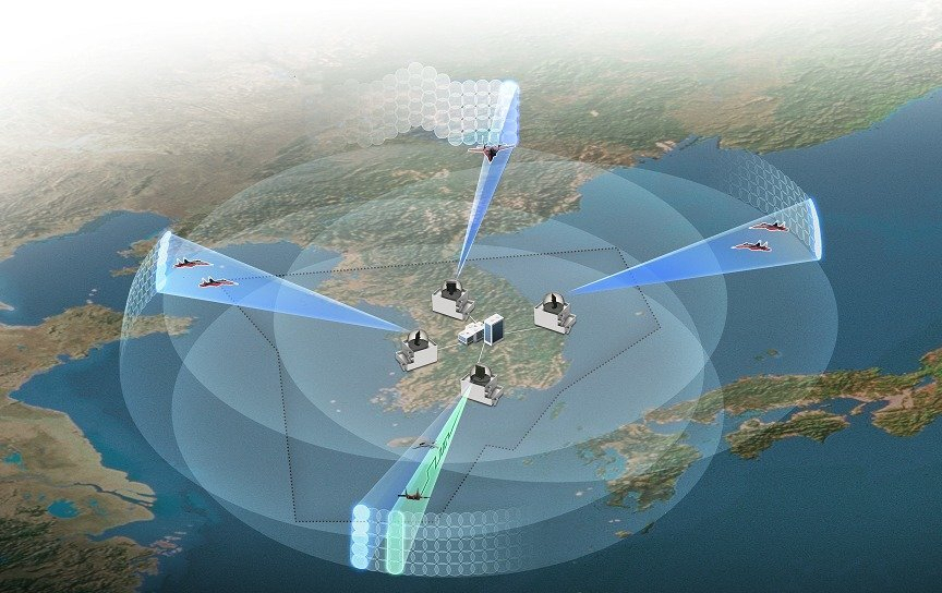 This image, provided by the Defense Acquisition Program Administration on Nov. 18, Monday, shows an operational map of new long-range radar systems developed with homegrown technology. (Yonhap)