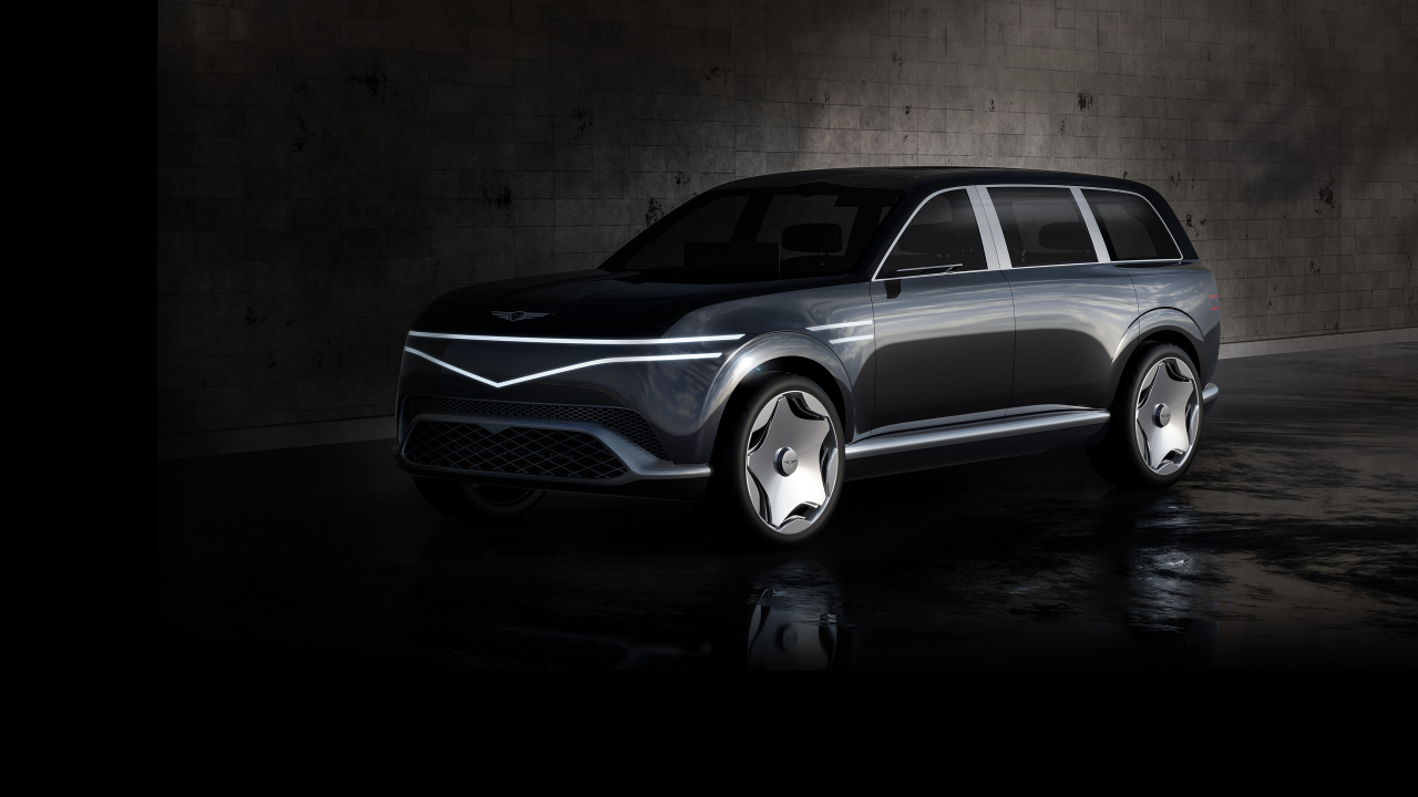 Unveiled on March 25 this year at Genesis House New York, the Genesis Neolun Concept offers a glimpse of the upcoming GV90 luxury electric SUV, which is expected to feature a Samsung SDI battery. (Hyundai Motor Group)