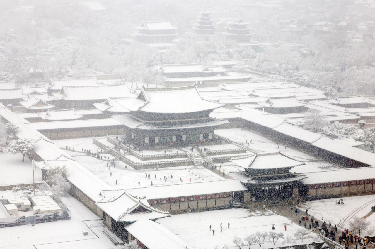 Gyeongbokgung in Seoul on Wednesday. (Yonhap)