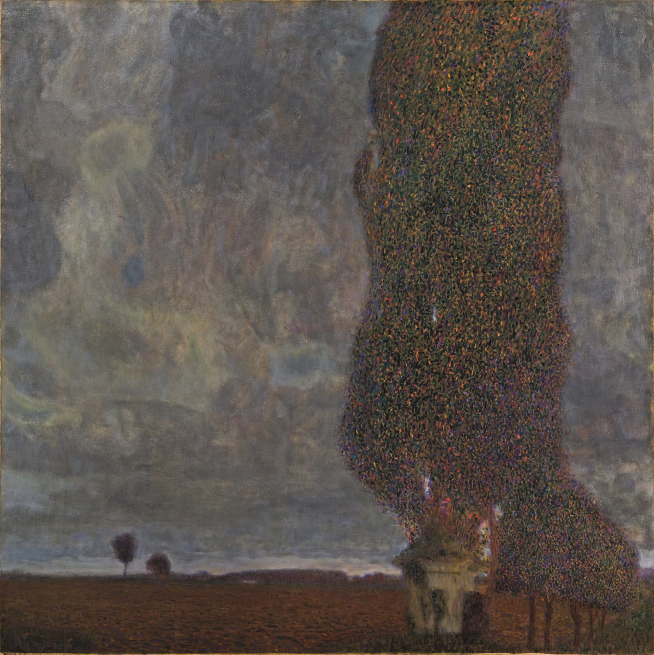 Gustav Klimt’s “The Large Poplar II (Gathering Storm)”(1902-03). (Leopold Museum)