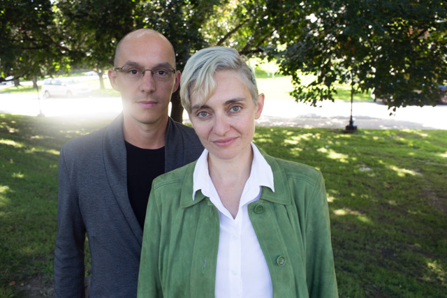 Filmmakers Cagla Zencirci (right) and Guillaume Giovanetti (Cagla Zencirci and Guillaume Giovanetti)