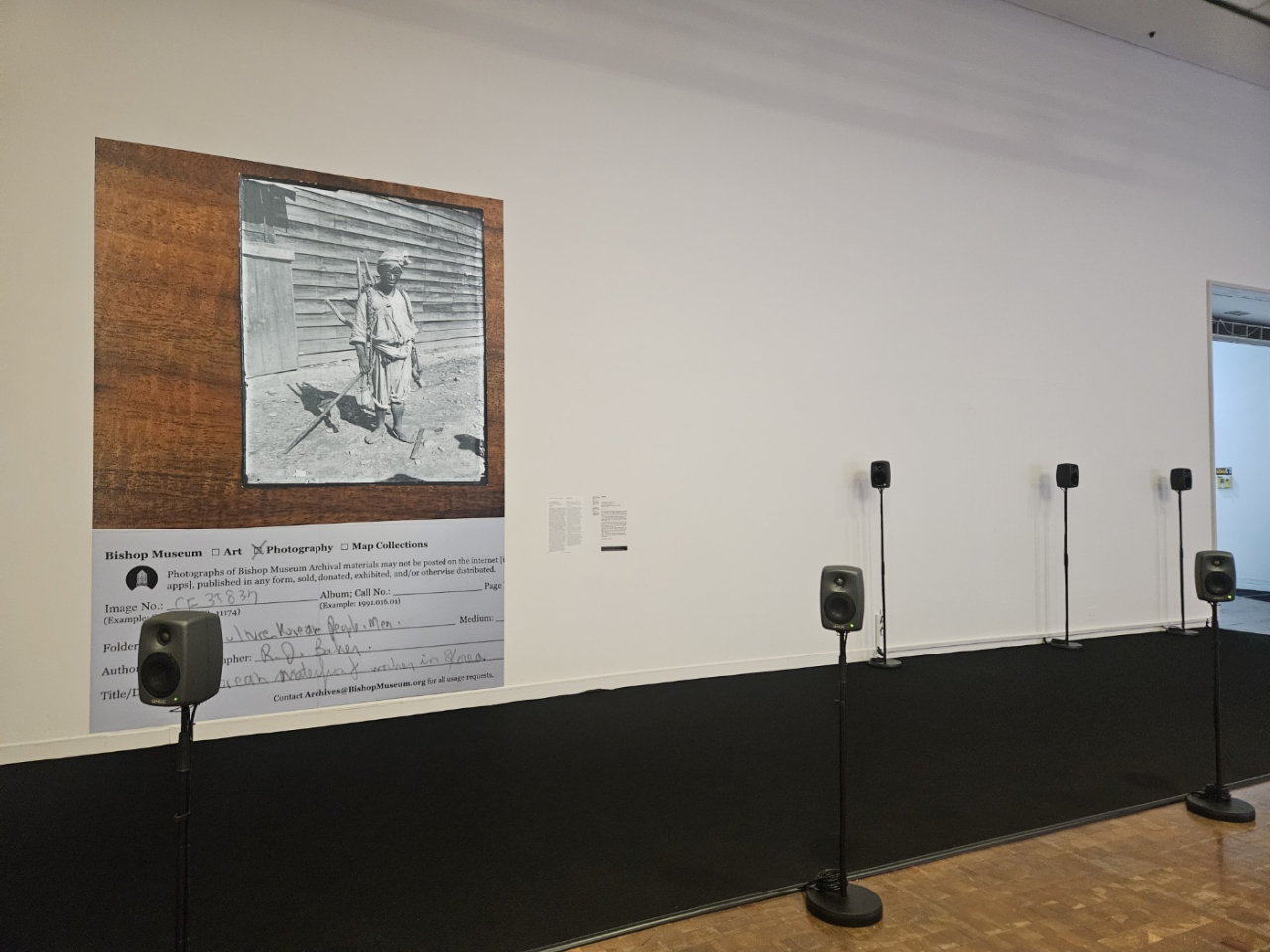 An installation view of 