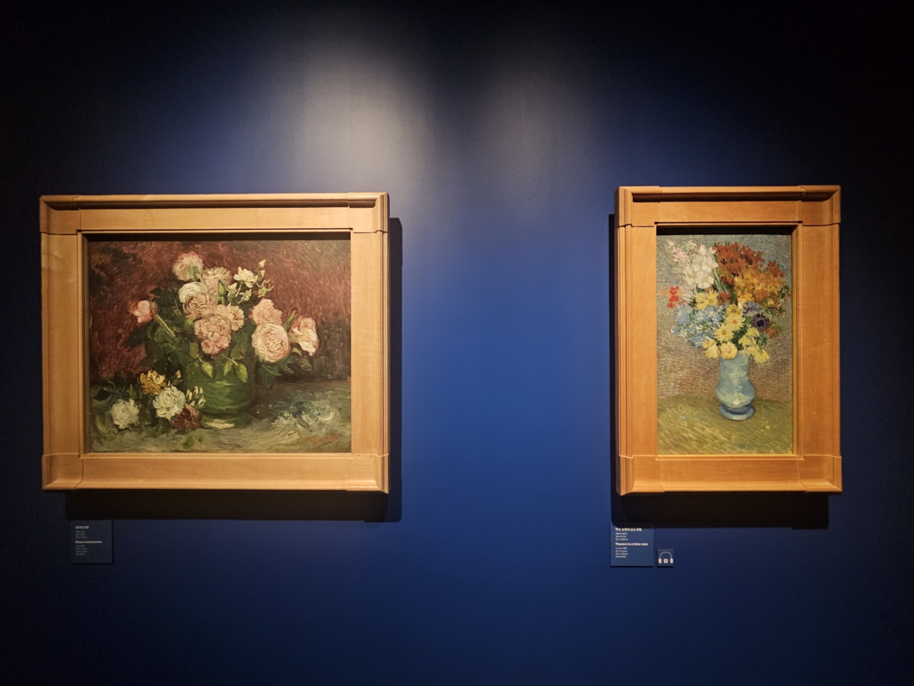 An installation view of the exhibition “The Great Passion: Van Gogh” at Seoul Arts Center’s Hangaram Art Museum (Park Yuna/The Korea Herald)