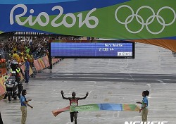 [리우올림픽] 케냐 킵초게 2시간8분44초로 마라톤 우승