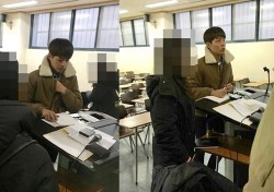 모교 방문한 박보검, 캠퍼스 패션도 훈훈...“얼굴에 전구 달았나?”
