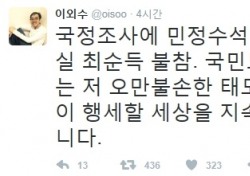 이외수, 맹탕 청문회 비난 "최순실 불참…저 오만불손한 태도들"