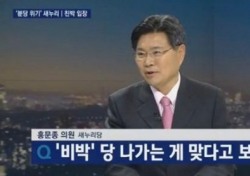 ‘뉴스룸’ 홍문종 의원 “최순실의 남자들 지목? 한 번도 보지 못한 사람인데 억울해”