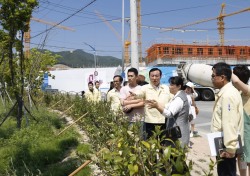 울산 북구, 중산초 통학환경 개선사업 현장점검