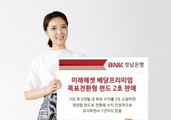 BNK경남은행, ‘미래에셋 배당프리미엄 목표전환형 펀드 2호’ 판매