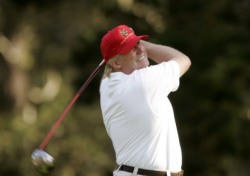 트럼프 대통령, 타이거 우즈, 더스틴 존슨과의 골프 자랑