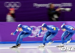 [평창] 이승훈, 김민석, 정재원 남자 팀추월, 올림픽 2연속 은메달