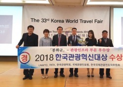 봉화군, 한국관광혁신대상 인프라 부문 우수상 수상