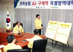 경북농협, 내년 2월까지 구제역·AI 특별방역체제 돌입