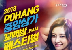'제1회 포항 중앙상가 꼬맥밤(Bam) 페스티벌', 12~14일 열려