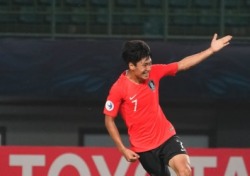[U-19 챔피언십] '전세진 결승골' 한국, 요르단에 3-1 승리...대회 첫 승