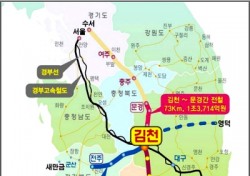김천∼거제간 남부내륙고속철도 노선확정