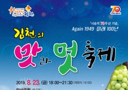 그때우리는,지금우리는....김천시 시승격 70주년 기념  '김천의 맛과 멋 축제' 23일 개최