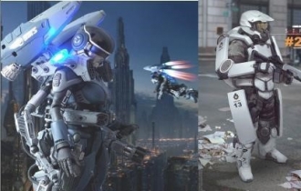 Korean Police brace for dystopian future with plans for power armor, robot dogs