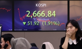 Major shifts among top market cap stocks on the KOSPI