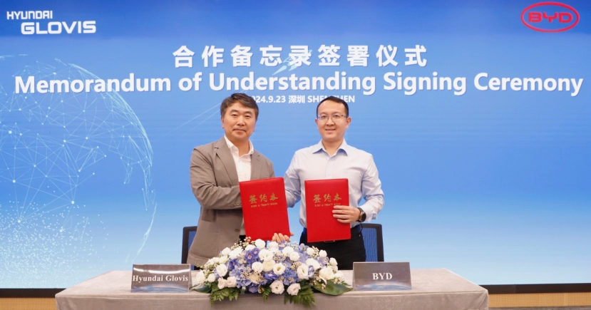 Hyundai Glovis, China’s BYD join forces on logistics