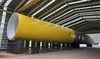 GS Entec's 1st monopile shipped for major offshore wind project