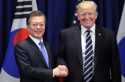 Moon, Trump agree to boost military deterrence, put maximum pressure on N. Korea