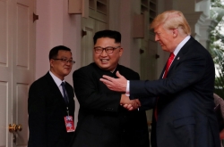 [US-NK Summit] Trump tells Kim a 'terrific relationship' beckons as summit begins