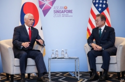 Moon, Pence stress cooperation on North Korea