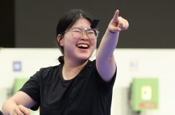 S. Korea's Oh Ye-jin, Kim Ye-ji win gold, silver in women's 10m air pistol shooting