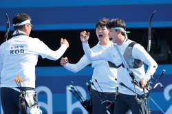 S. Korea wins 3rd straight gold in men's archery team event