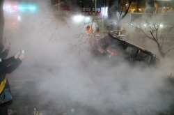 1 dead, 22 injured after hot water pipe bursts near Baekseok Station in Ilsan