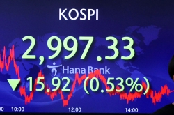 Seoul stocks down ahead of BOK meeting