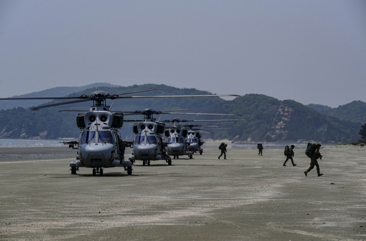 S. Korea stages defense drills for western border islands