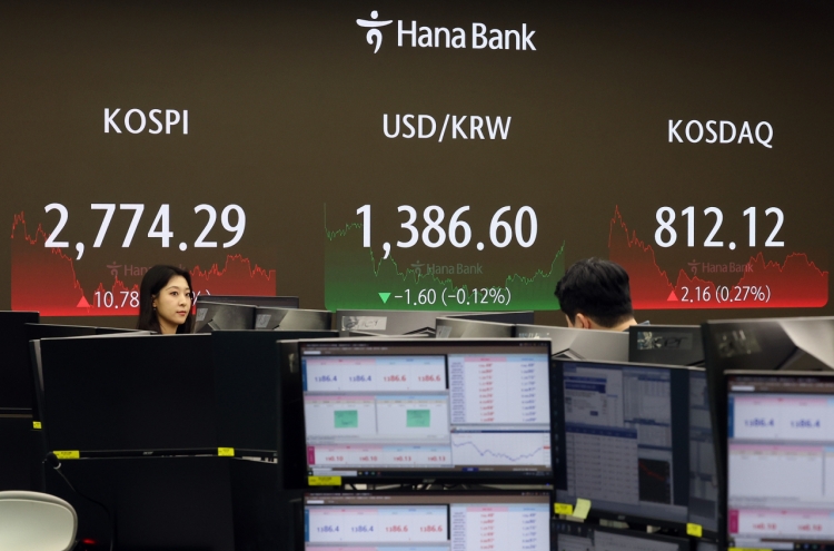 Seoul shares snap 4-day losing streak, tracking US gains