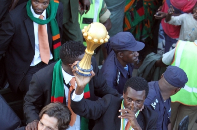 Zambia team returns home after Cup win