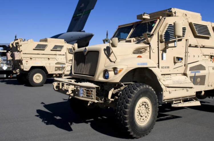 U.S. to send 80 mine-resistant vehicles to Korea